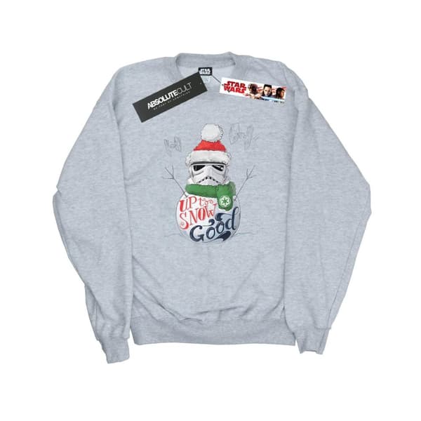 Star Wars Mens Stormtrooper Up To Snow Good Sweatshirt