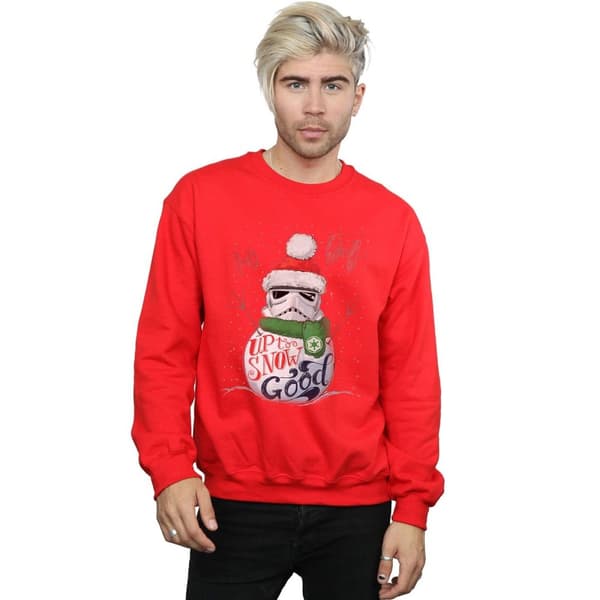 Star Wars Mens Stormtrooper Up To Snow Good Sweatshirt