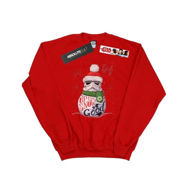 Star Wars Mens Stormtrooper Up To Snow Good Sweatshirt