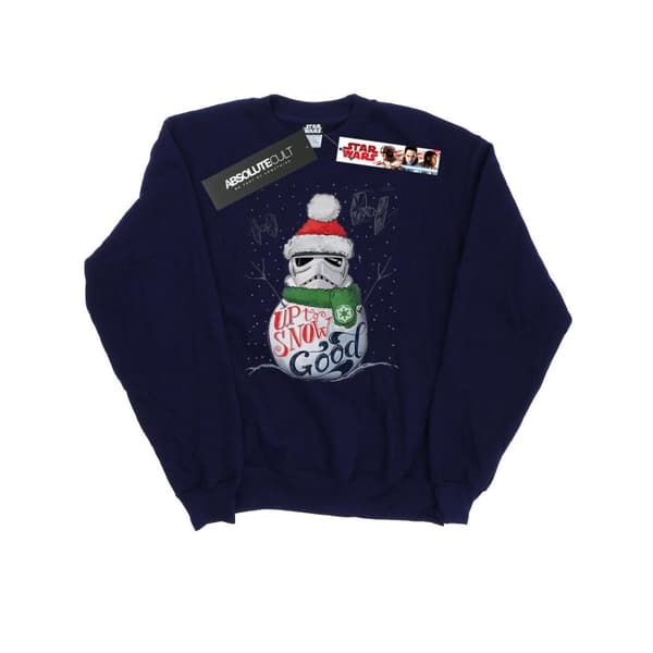 Star Wars Mens Stormtrooper Up To Snow Good Sweatshirt