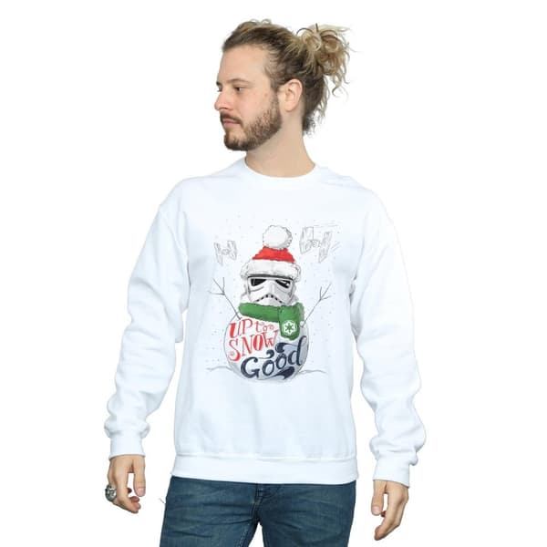 Star Wars Mens Stormtrooper Up To Snow Good Sweatshirt