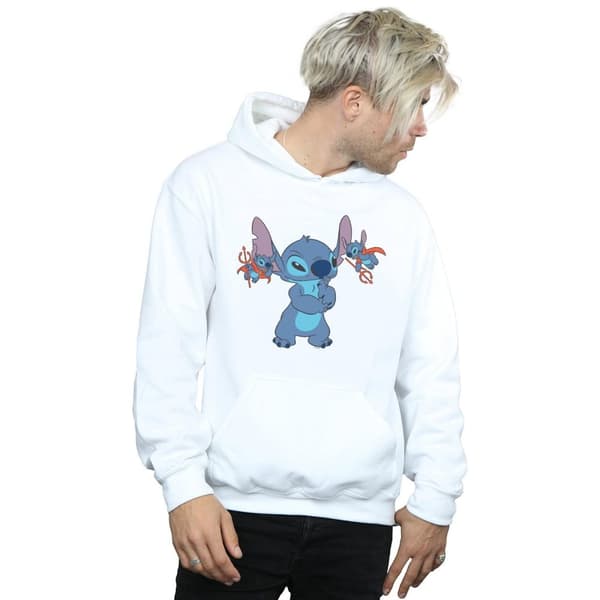 Disney Mens Lilo And Stitch Little Devils Hoodie