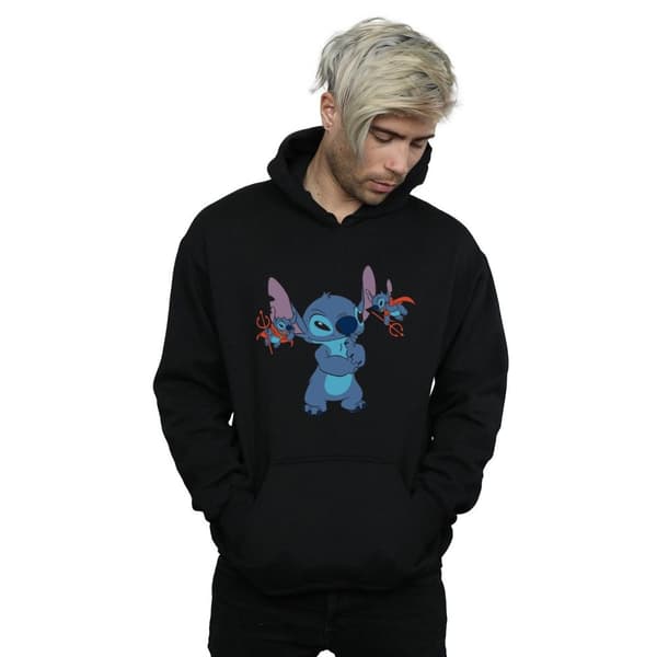 Disney Mens Lilo And Stitch Little Devils Hoodie