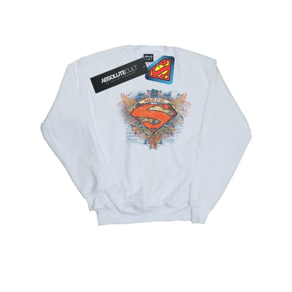 DC Comics Mens Superman Wings Shield Sweatshirt