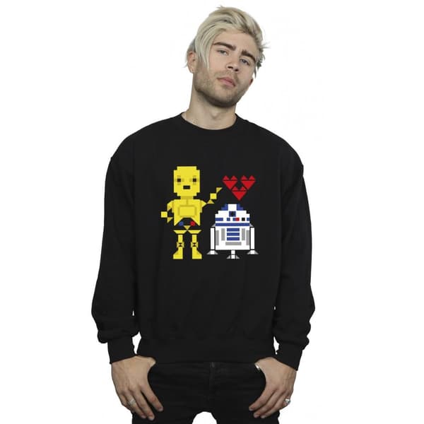 Star Wars Mens Heart Robot Sweatshirt