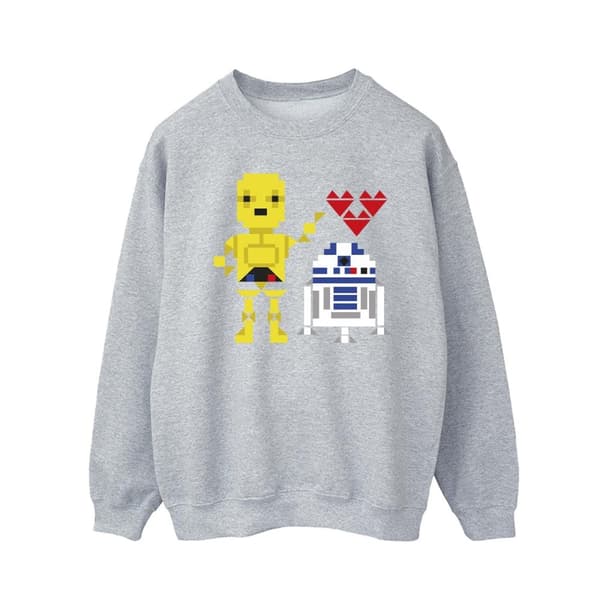 Star Wars Mens Heart Robot Sweatshirt