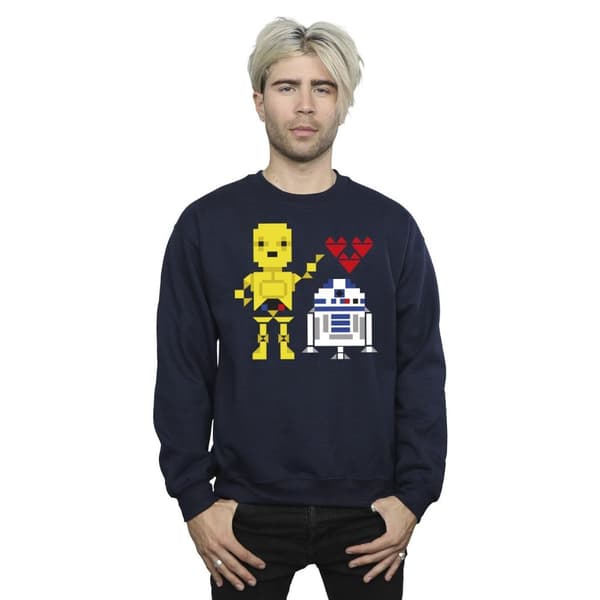 Star Wars Mens Heart Robot Sweatshirt