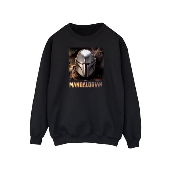Star Wars Mens The Mandalorian Hjälm Sweatshirt