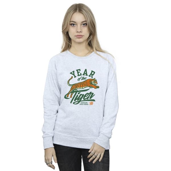 Netflix Dam/Tjej Stranger Things Hawkins Year of the Tiger 86 Sweatshirt