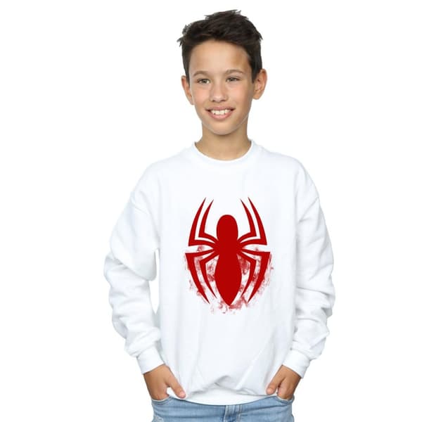 Marvel Boys Spider-Man Logo Emblem Sweatshirt