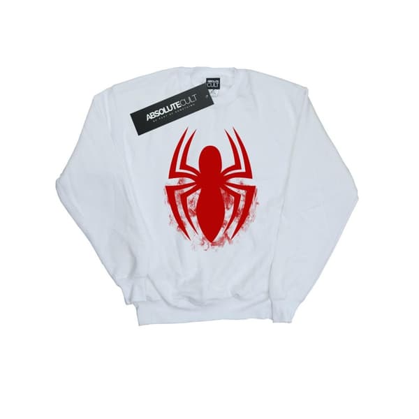 Marvel Boys Spider-Man Logo Emblem Sweatshirt