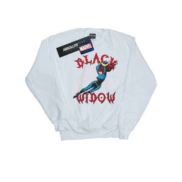Marvel Girls Black Widow Web Sweatshirt