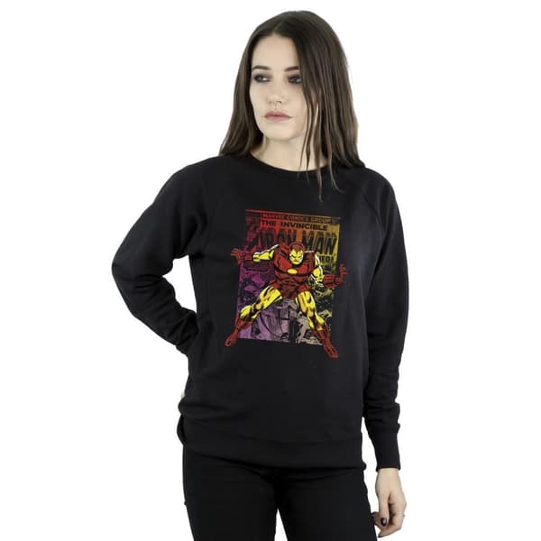 Marvel Womens/Ladies Iron Man Gradient Comic Sweatshirt