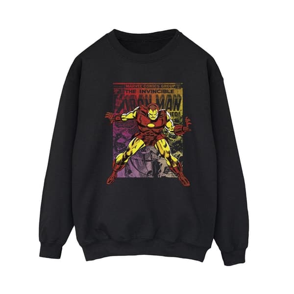 Marvel Womens/Ladies Iron Man Gradient Comic Sweatshirt