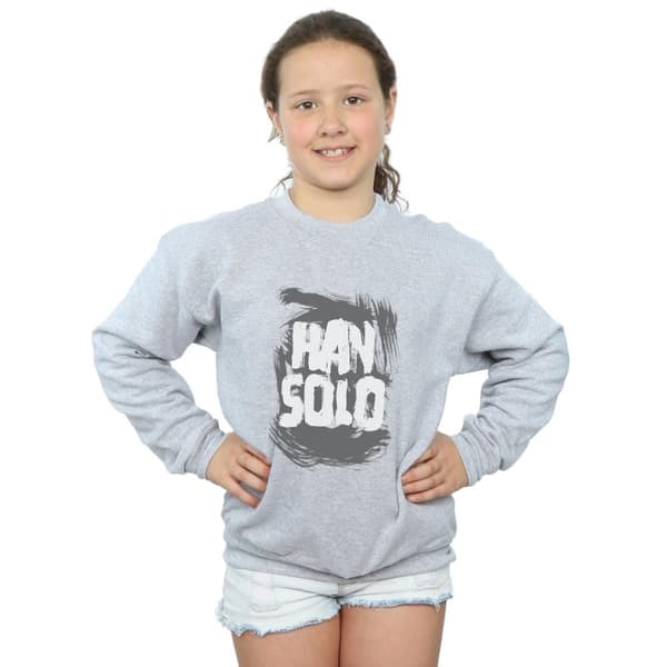 Star Wars Han Solo Text Sweatshirt för flickor