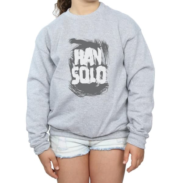 Star Wars Han Solo Text Sweatshirt för flickor