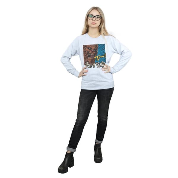 Star Wars Womens/Ladies Chewbacca Roar Pop Art Sweatshirt