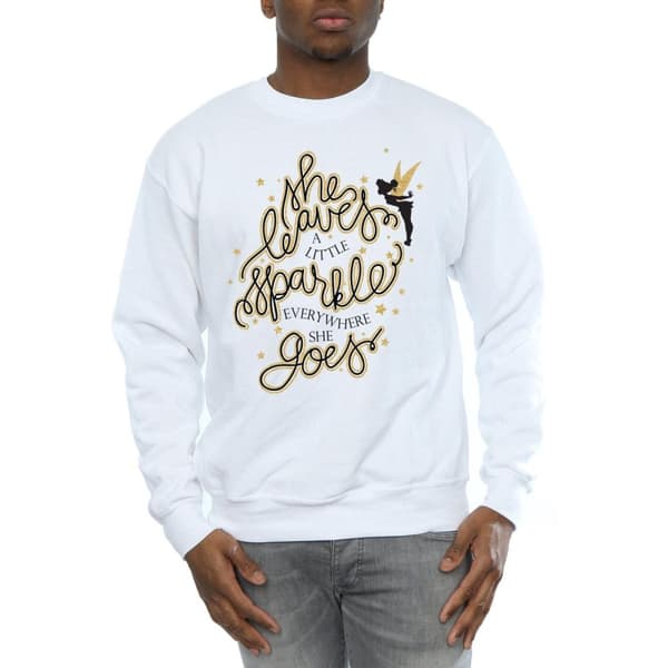 Disney Mens Tinkerbell Stars Sweatshirt