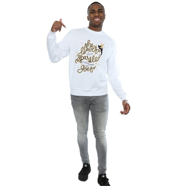 Disney Mens Tinkerbell Stars Sweatshirt