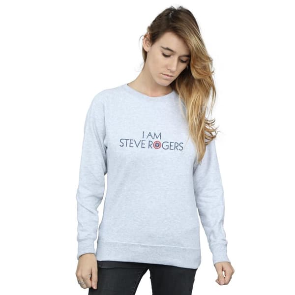 Marvel Womens/Ladies Avengers Infinity War I Am Steve Rogers Sweatshirt