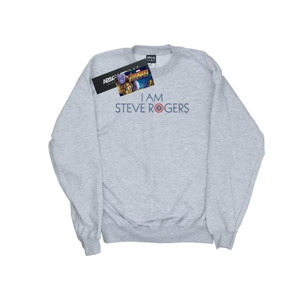 Marvel Womens/Ladies Avengers Infinity War I Am Steve Rogers Sweatshirt