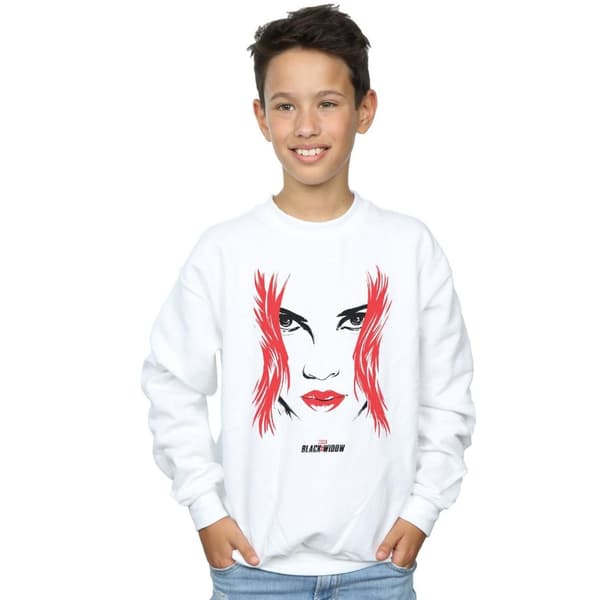 Marvel Boys Black Widow Movie Close-Up Sweatshirt