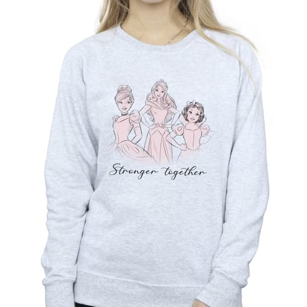 Disney Sweatshirt - Kvinnor/Damer Princesses Stronger Together