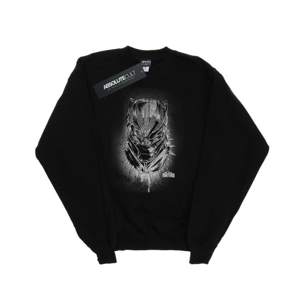 Marvel Girls Black Panther Spray Headshot Sweatshirt