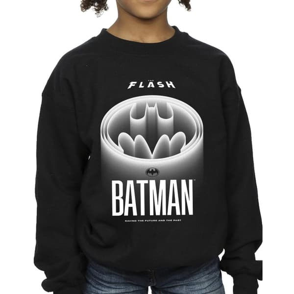 DC Comics The Flash Batman White Logo Sweatshirt för flickor