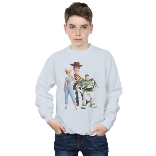 Disney Boys Toy Story 4 Woody Buzz and Bo Peep Sweatshirt