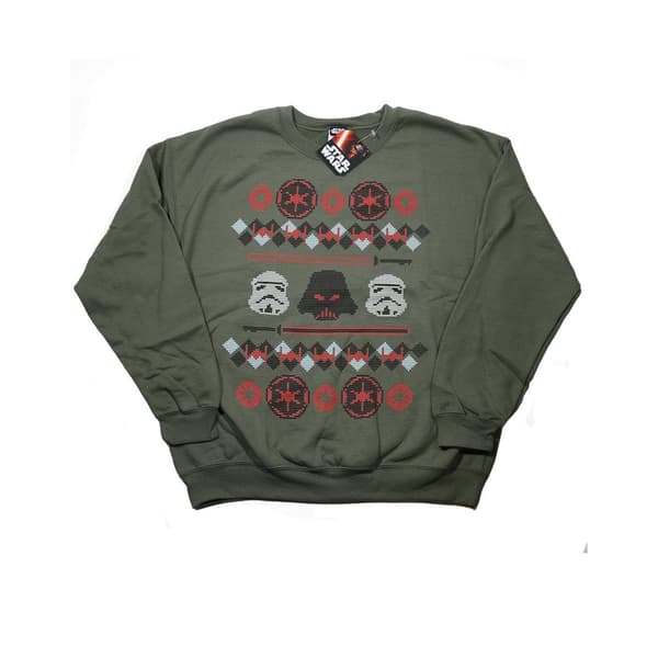 Star Wars Mens Christmas Empire Fair Isle Sweatshirt