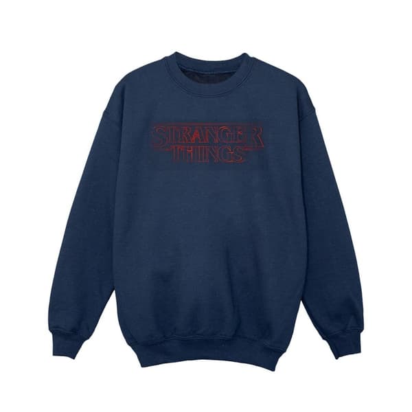 Netflix Stranger Things Glow Logo Sweatshirt för flickor