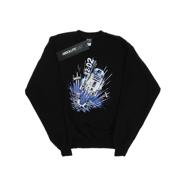 Star Wars Girls R2-D2 Blast Off Sweatshirt Black 5-6 Years