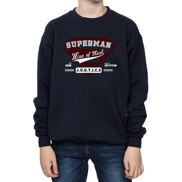 DC Comics Pojkar Superman Man Of Steel Sweatshirt