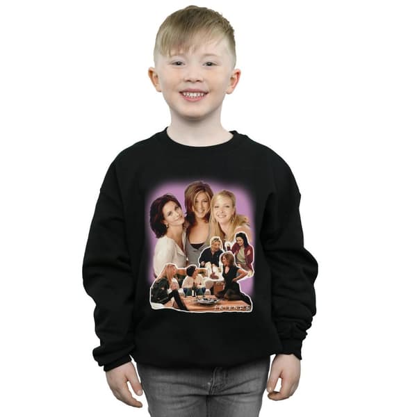 Friends Boys Girls Collage Sweatshirt