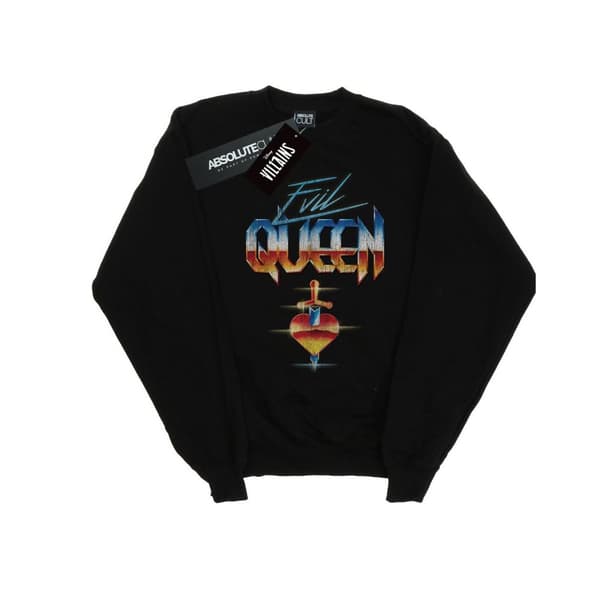 Disney Womens/Ladies Evil Queen Heart Sweatshirt Black XXL