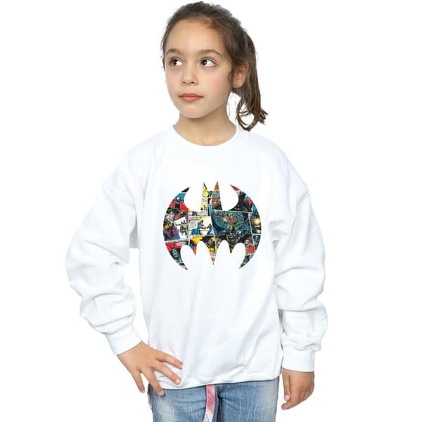 DC Comics Girls Batman Comic Book Logo Sweatshirt
