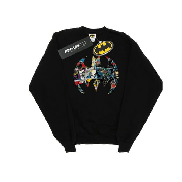 DC Comics Girls Batman Comic Book Logo Sweatshirt