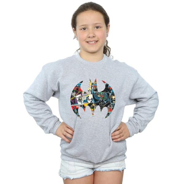 DC Comics Girls Batman Comic Book Logo Sweatshirt