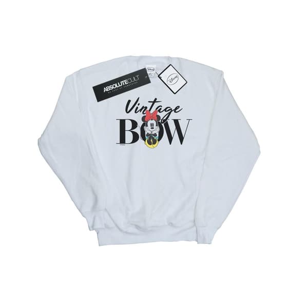 Disney Minnie Mouse Vintage Bow Sweatshirt för pojkar White 5-6 Years