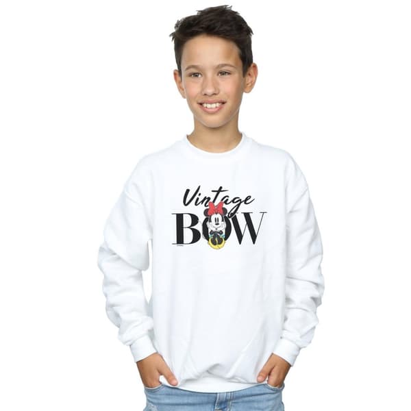Disney Boys Minnie Mouse Vintage Bow Sweatshirt