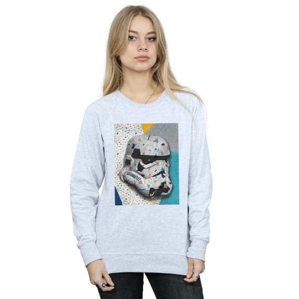 Star Wars Sweatshirt med hjälm i Stormtrooper-mönster - dam/dam