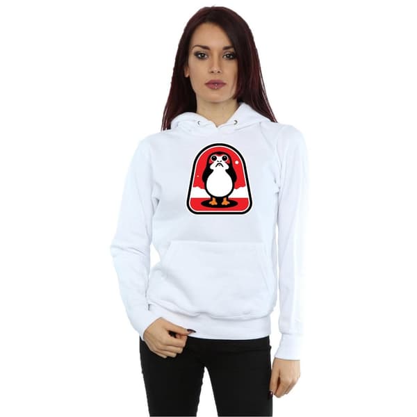 Star Wars Womens/Ladies The Last Jedi Porgs Badge Hoodie