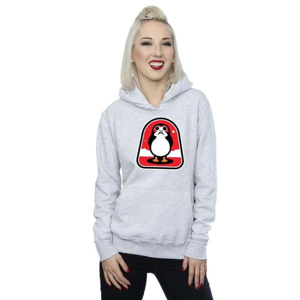 Star Wars Womens/Ladies The Last Jedi Porgs Badge Hoodie