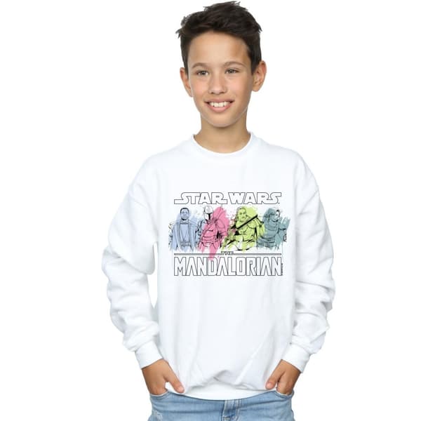 Star Wars Boys The Mandalorian Character Pose Sweatshirt