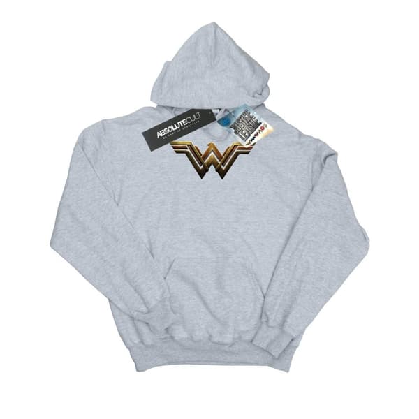 DC Comics Womens/Ladies Justice League Movie Wonder Woman Emblem Hoodie