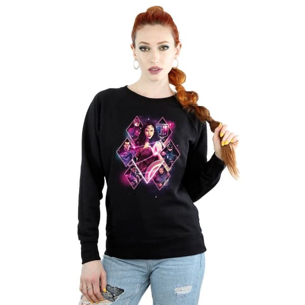 DC Comics Dam/Tjej Justice League Movie Team Diamonds Sweatshirt
