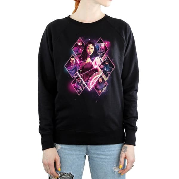 DC Comics Dam/Tjej Justice League Movie Team Diamonds Sweatshirt