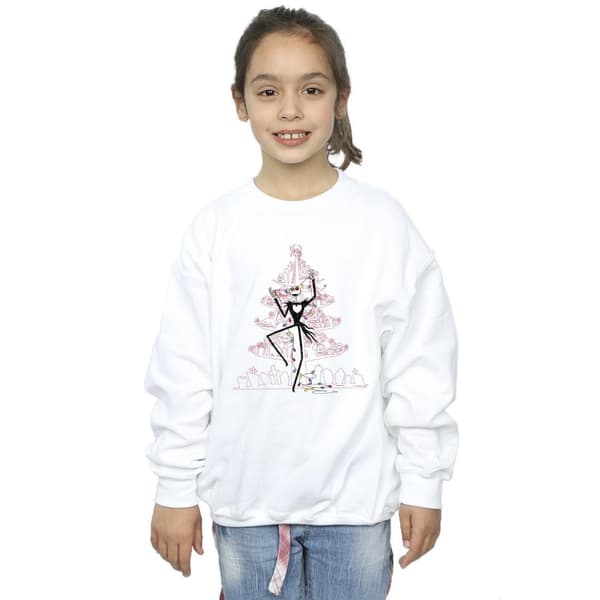 Disney The Nightmare Before Christmas Tree Rosa Sweatshirt för flickor