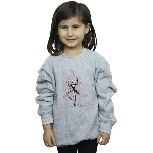 Disney The Nightmare Before Christmas Tree Rosa Sweatshirt för flickor